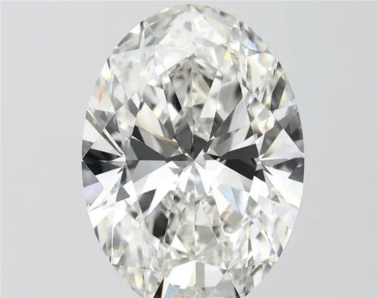 5.89ct Oval Lab Grown Diamond (Colour G, Clarity VVS2, IGI Certified) Forever For Love