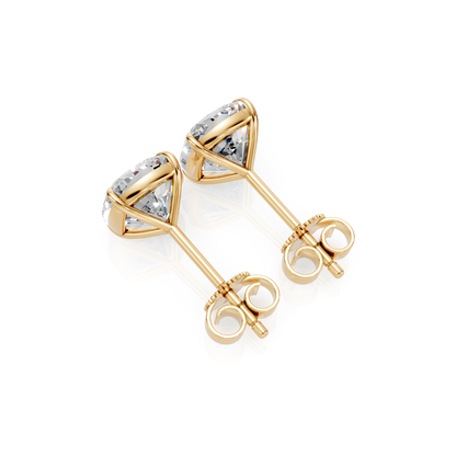 Square Cushion Cut Diamond Stud Earrings Forever For Love