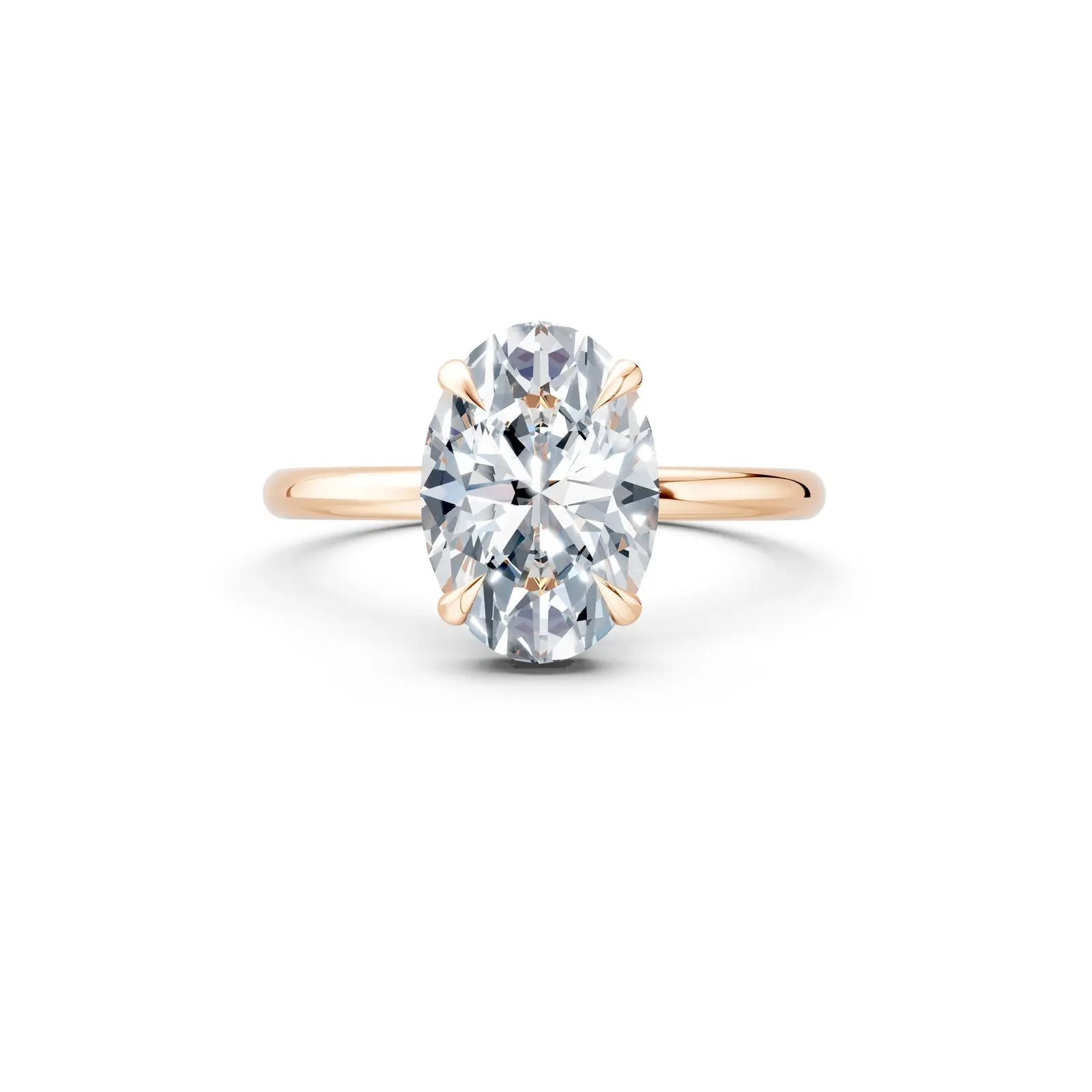 4-Prong Oval Halo Engagement Ring Forever For Love