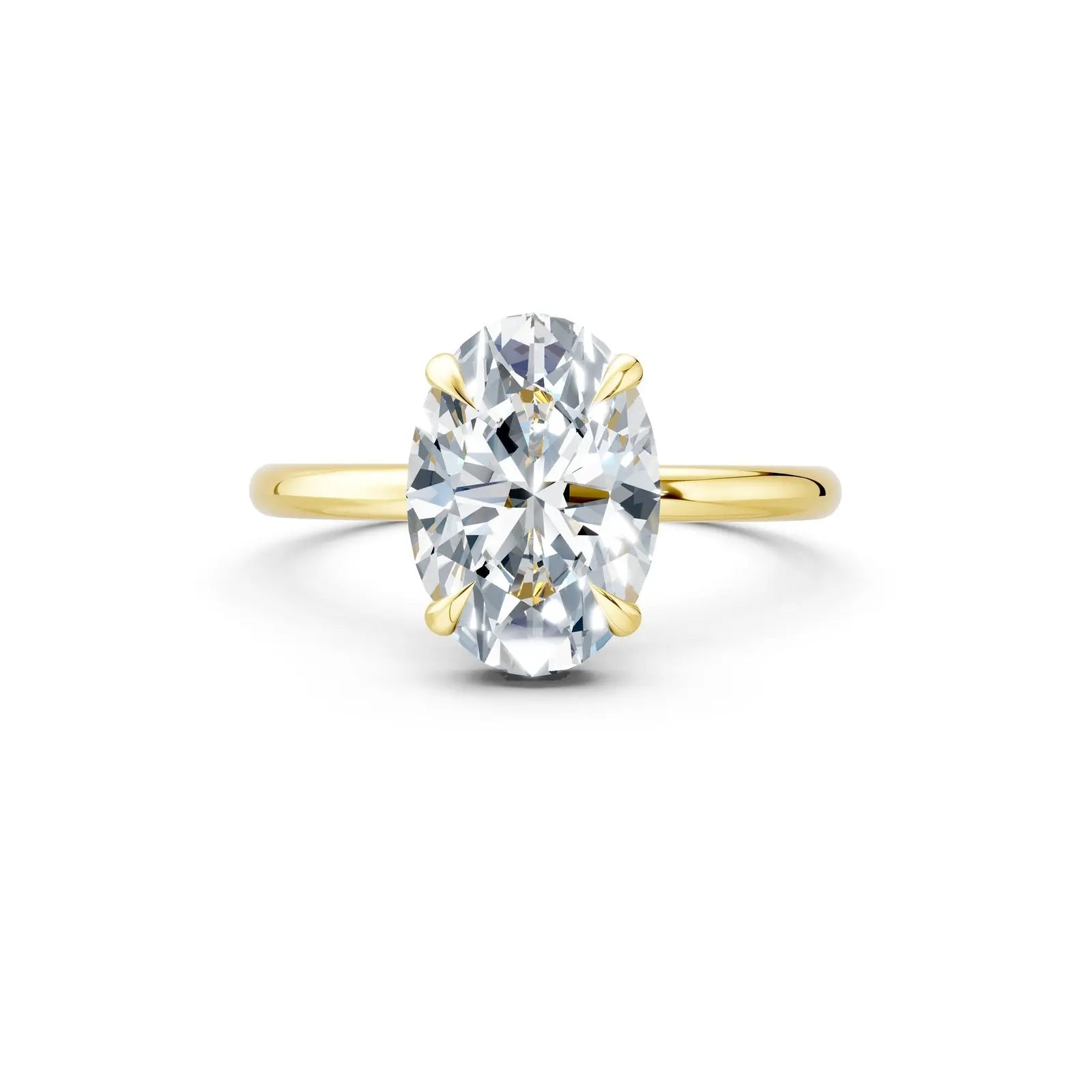 4-Prong Oval Halo Engagement Ring Forever For Love