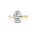 4 Prong Oval Solitaire Engagement Ring Forever For Love