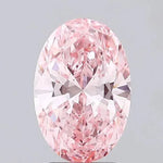 2.00ct Oval Lab Grown Diamond (Colour Fancy Vivid Pink, Clarity VS1, IGI Certified) Forever For Love