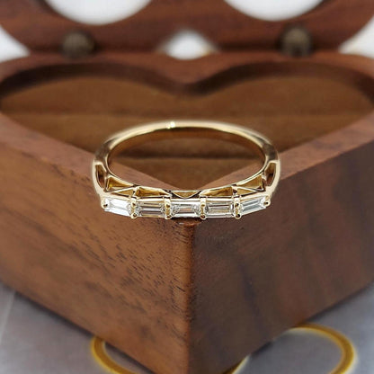 Baguette Lab Diamond Stacking Ring