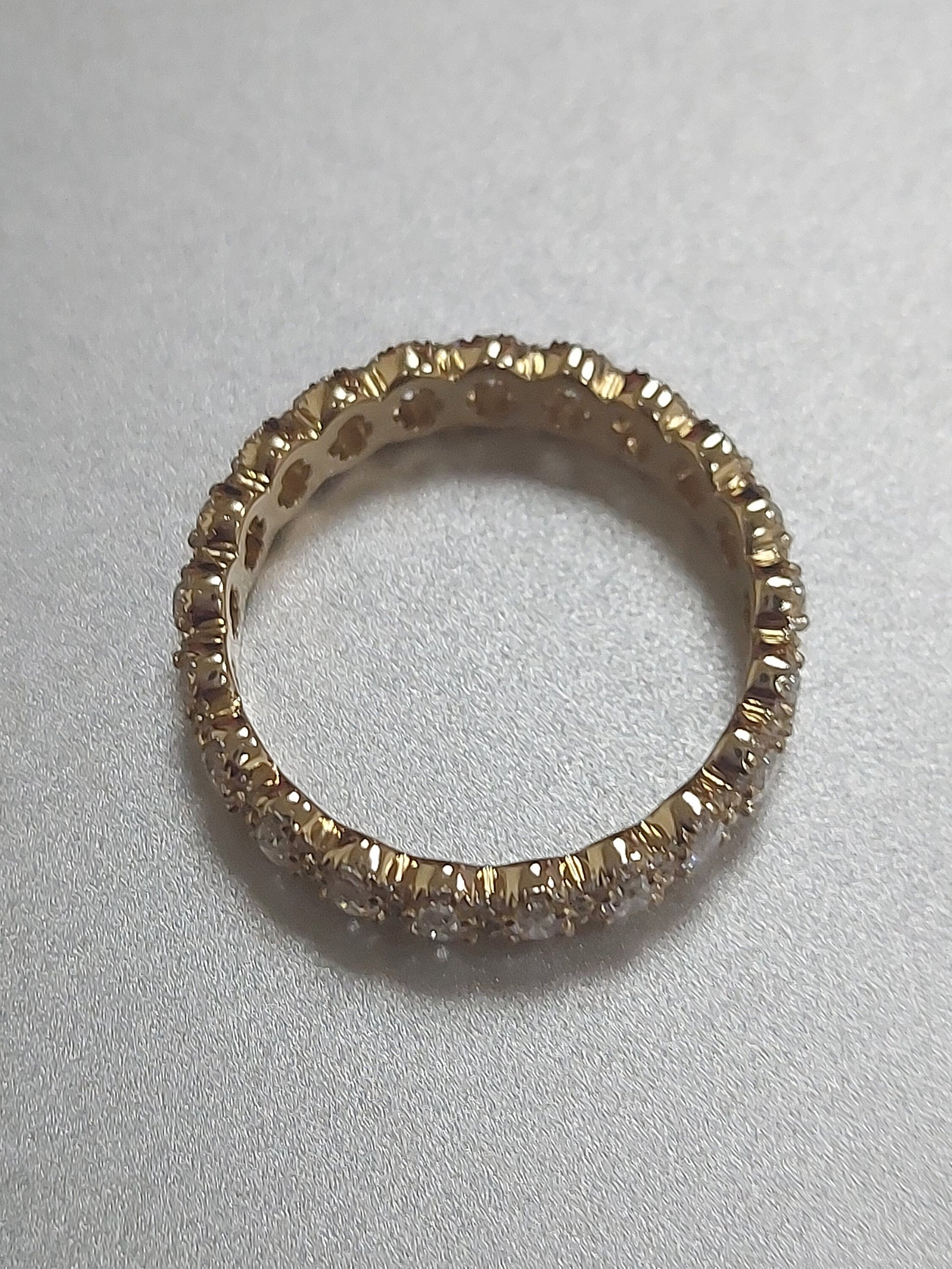 Oval Lab Diamond Full Eternity Band