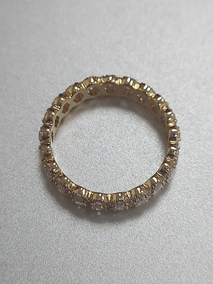 Oval Lab Diamond Full Eternity Band