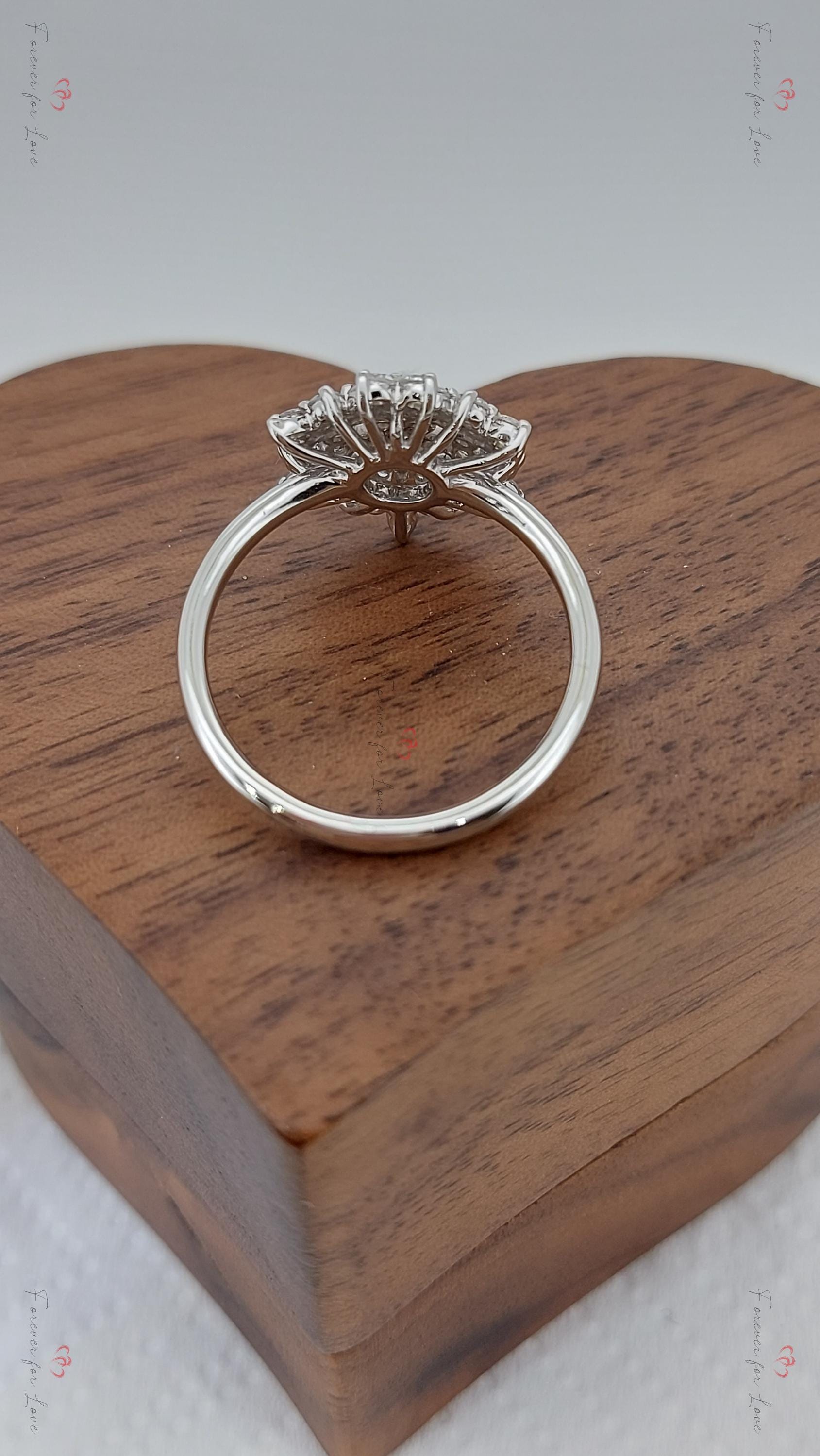 Round Lab Diamond Engagement Ring