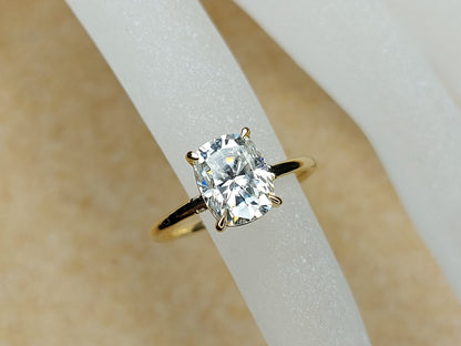 3 Ct Cushion Moissanite Eternity Band