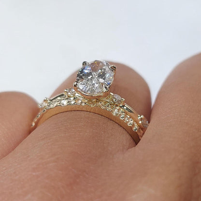 1 Ct IGI Certified Oval Lab Diamond Solitaire Engagement Ring