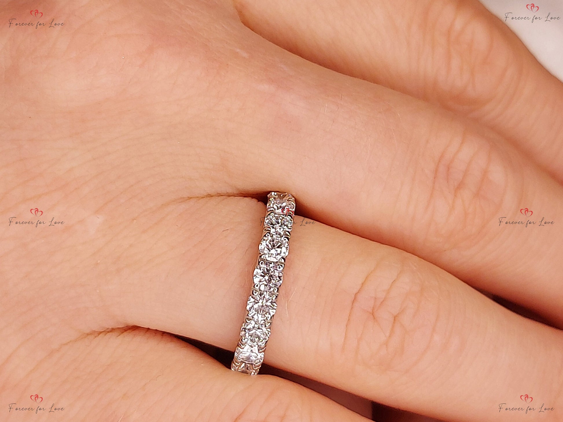 Round Lab Diamond Stacking Ring