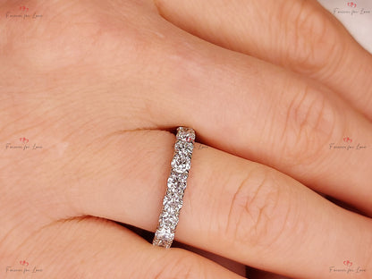 Round Lab Diamond Stacking Ring