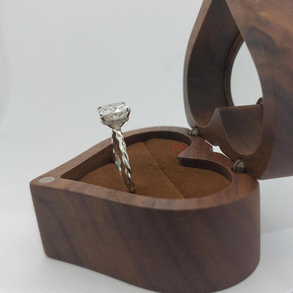 2 Ct IGI Certified Cushion Lab Diamond Engagement Ring