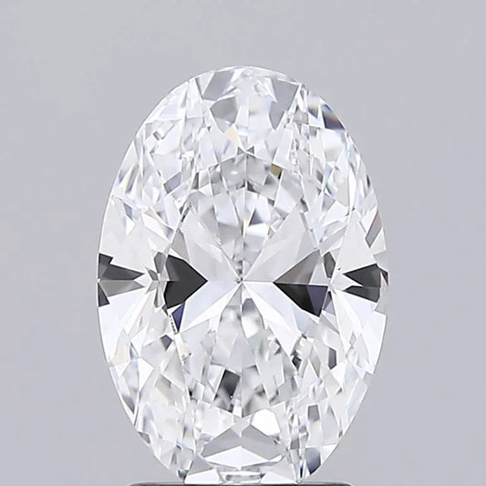 2.00ct Oval Lab Grown Diamond (Colour D, Clarity IF, IGI Certified)