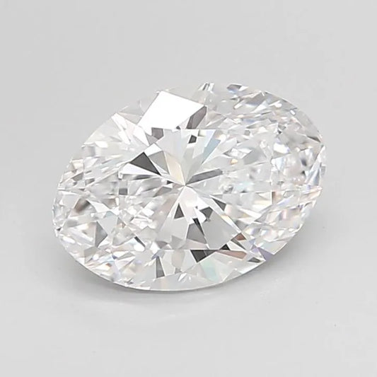 2.00ct Oval Lab Grown Diamond (Colour D, Clarity VVS1, IGI Certified)