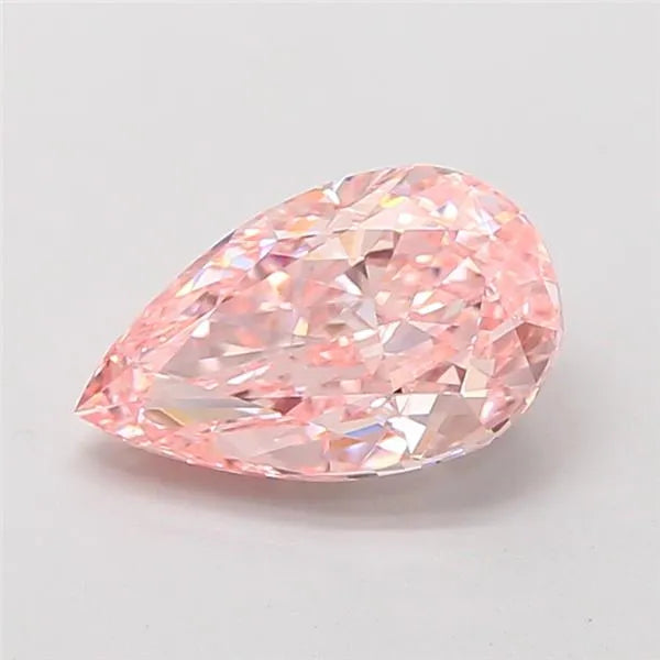 2.00ct Pear Lab Grown Diamond (Colour Fancy Vivid Pink, Clarity VS1, IGI Certified)