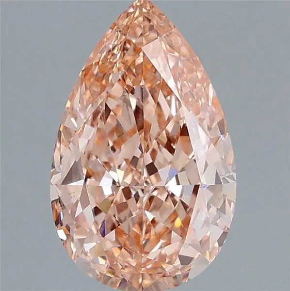 2.02ct Pear Lab Grown Diamond (Colour Fancy Vivid Pink, Clarity VS1, IGI Certified)
