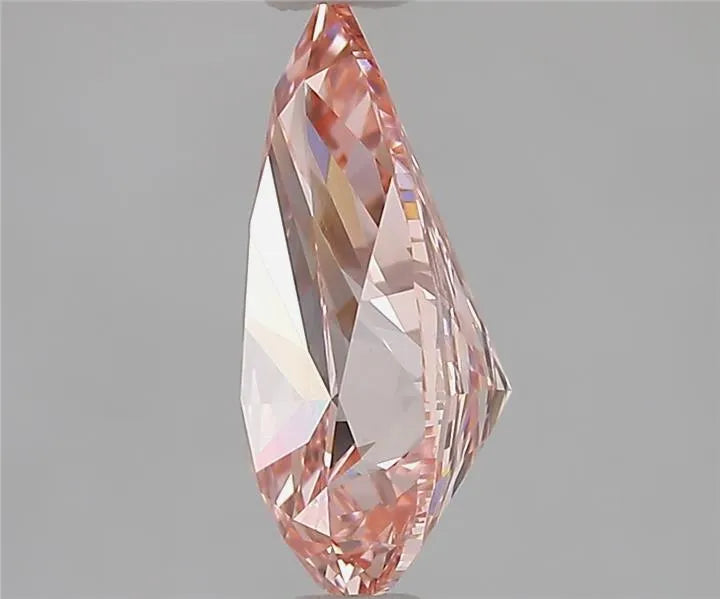 2.02ct Pear Lab Grown Diamond (Colour Fancy Vivid Pink, Clarity VS1, IGI Certified)