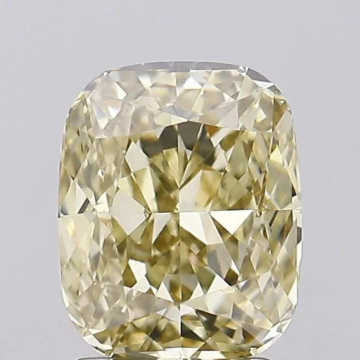 2.03ct Cushion modified Lab Grown Diamond (Colour Fancy Yellow, Clarity VVS2, IGI Certified)