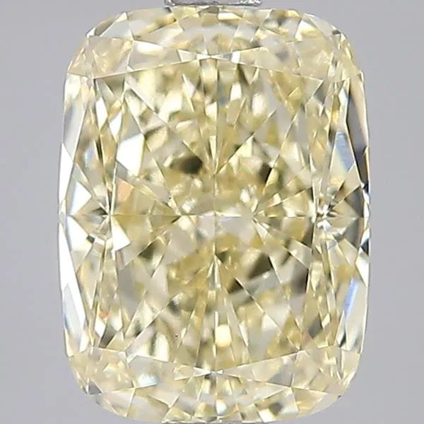 2.05ct Cushion modified Lab Grown Diamond (Colour Fancy Yellow, Clarity VVS2, IGI Certified)