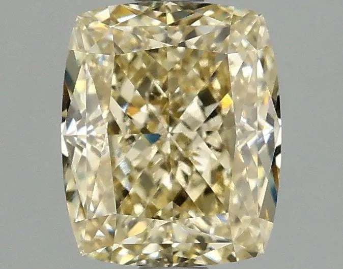2.07ct Cushion modified Lab Grown Diamond (Colour Fancy Yellow, Clarity VVS2, IGI Certified)