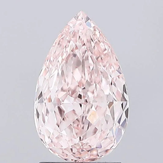 2.07ct Pear Lab Grown Diamond (Colour Fancy Pink, Clarity VS1, IGI Certified)