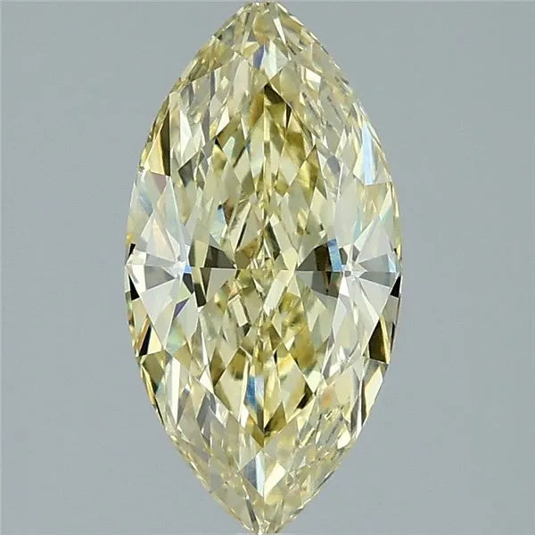 2.09ct Marquise Lab Grown Diamond (Colour Fancy Yellow, Clarity VVS2, IGI Certified)