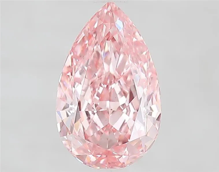 2.09ct Pear Lab Grown Diamond (Colour Fancy Vivid Pink, Clarity VS1, IGI Certified)