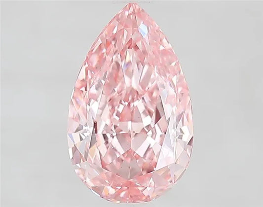 2.09ct Pear Lab Grown Diamond (Colour Fancy Vivid Pink, Clarity VS1, IGI Certified)