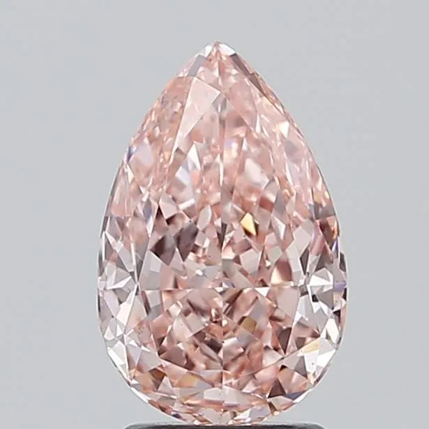 2.22ct Pear Lab Grown Diamond (Colour Fancy Vivid Pink, Clarity VS1, IGI Certified)