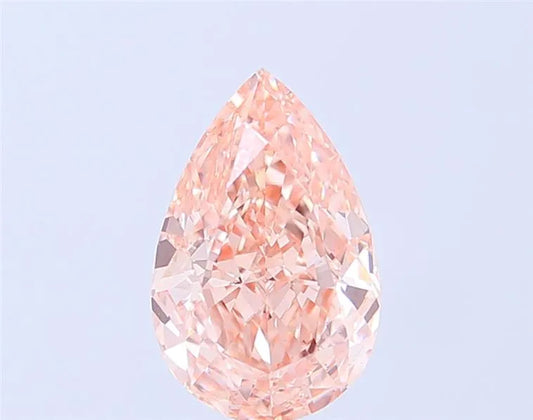 2.53ct Pear Lab Grown Diamond (Colour Fancy Intense Brownish Pink, Clarity VS1, IGI Certified)