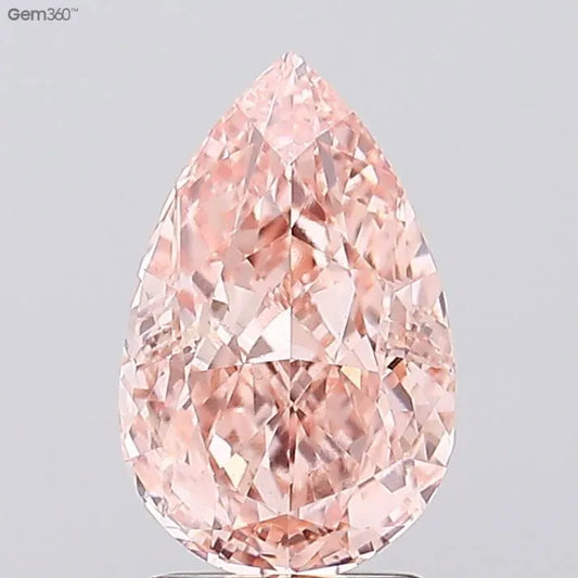 2.53ct Pear Lab Grown Diamond (Colour Fancy Vivid Pink, Clarity VS2, IGI Certified)