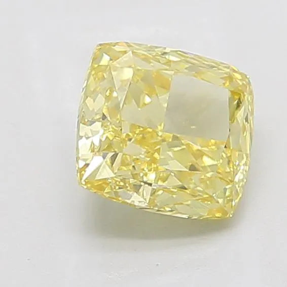 2.55ct Cushion modified Lab Grown Diamond (Colour Fancy Intense Yellow, Clarity VVS2, IGI Certified)