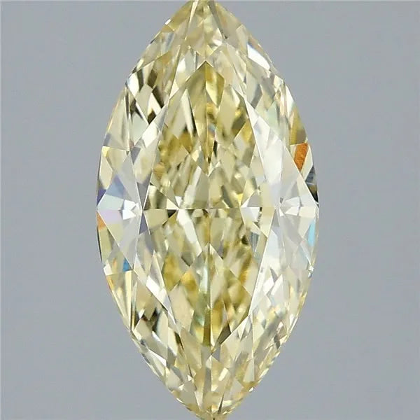 2.57ct Marquise Lab Grown Diamond (Colour Fancy Intense Yellow, Clarity VVS2, IGI Certified)