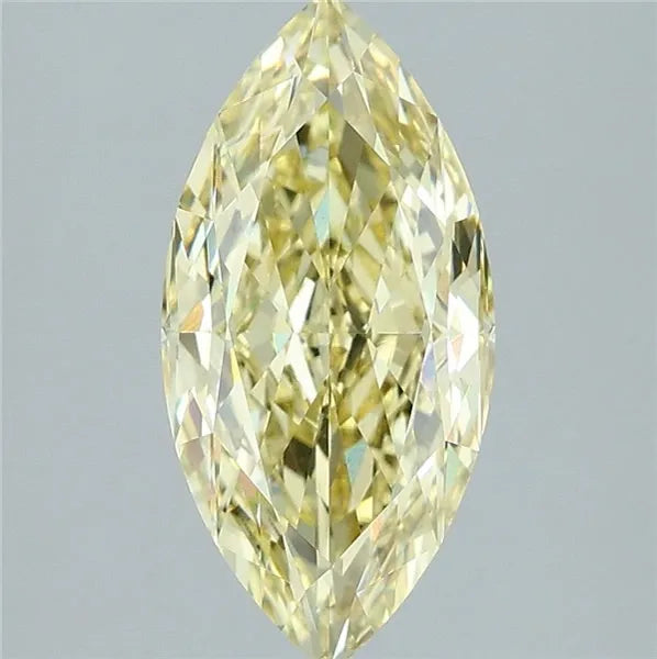 2.60ct Marquise Lab Grown Diamond (Colour Fancy Intense Yellow, Clarity VVS2, IGI Certified)