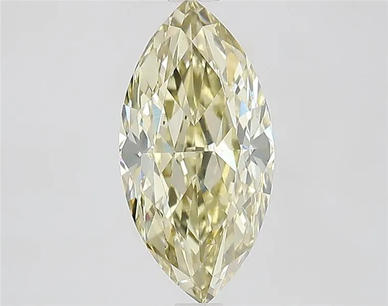 2.62ct Marquise Lab Grown Diamond (Colour Fancy Light Yellow, Clarity VVS2, IGI Certified)
