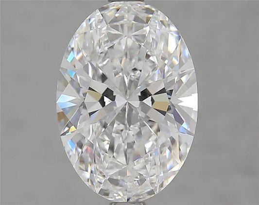 2.74ct Oval Lab Grown Diamond (Colour D, Clarity FL, Cut EX, IGI Certified)