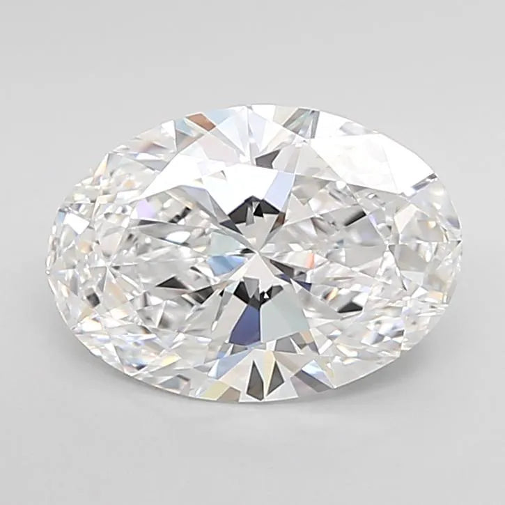 2.91ct Oval Lab Grown Diamond (Colour D, Clarity IF, Cut EX, IGI Certified)