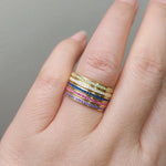 Natural Sapphire Gemstone Stacking Bands Forever For Love
