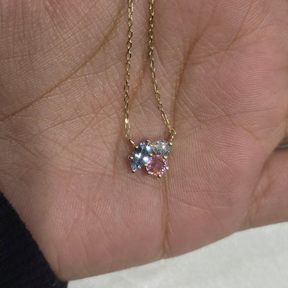 Colorful Gemstone Bouquet Necklace Forever For Love