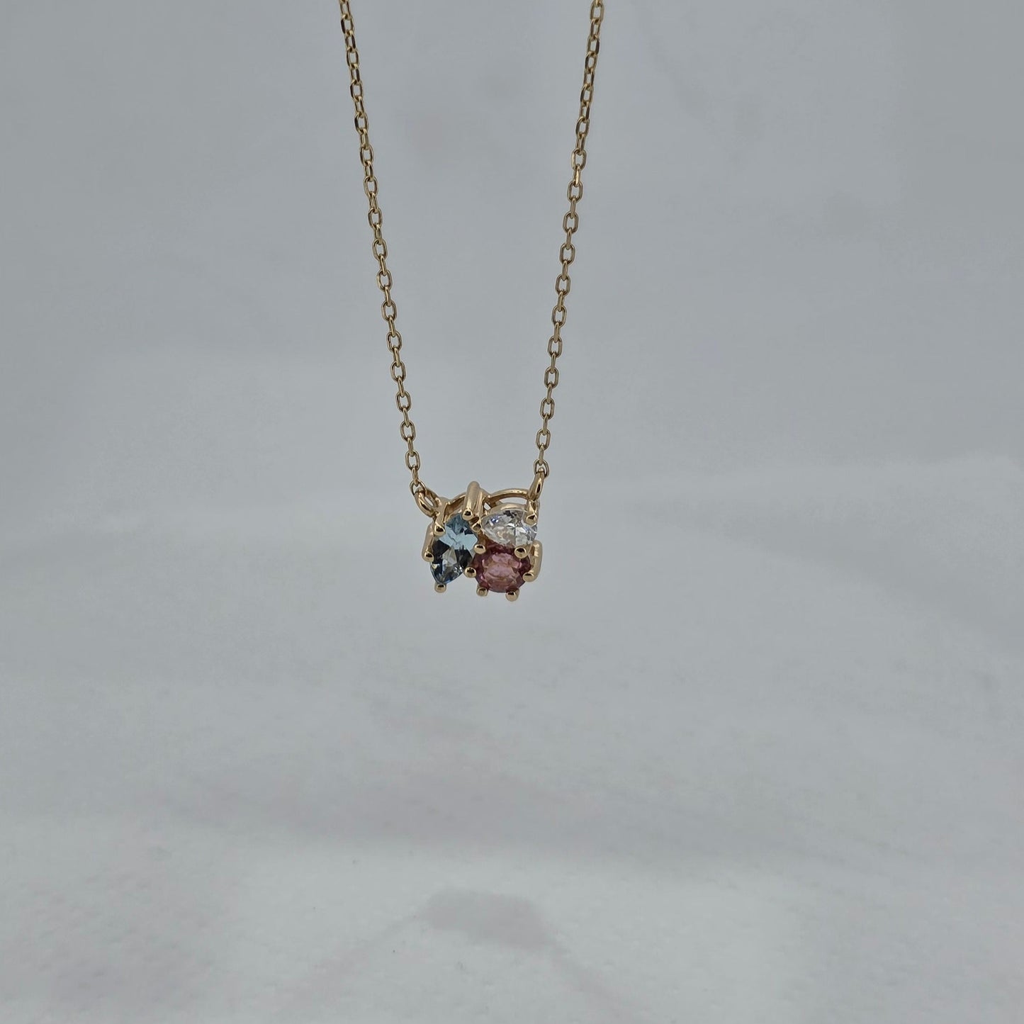 Colorful Gemstone Bouquet Necklace Forever For Love