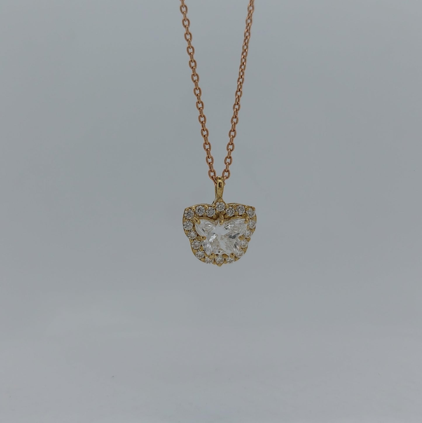 Crystalline Crown Halo Necklace | Sparkling Heart-Shaped Pendant for Women Forever For Love