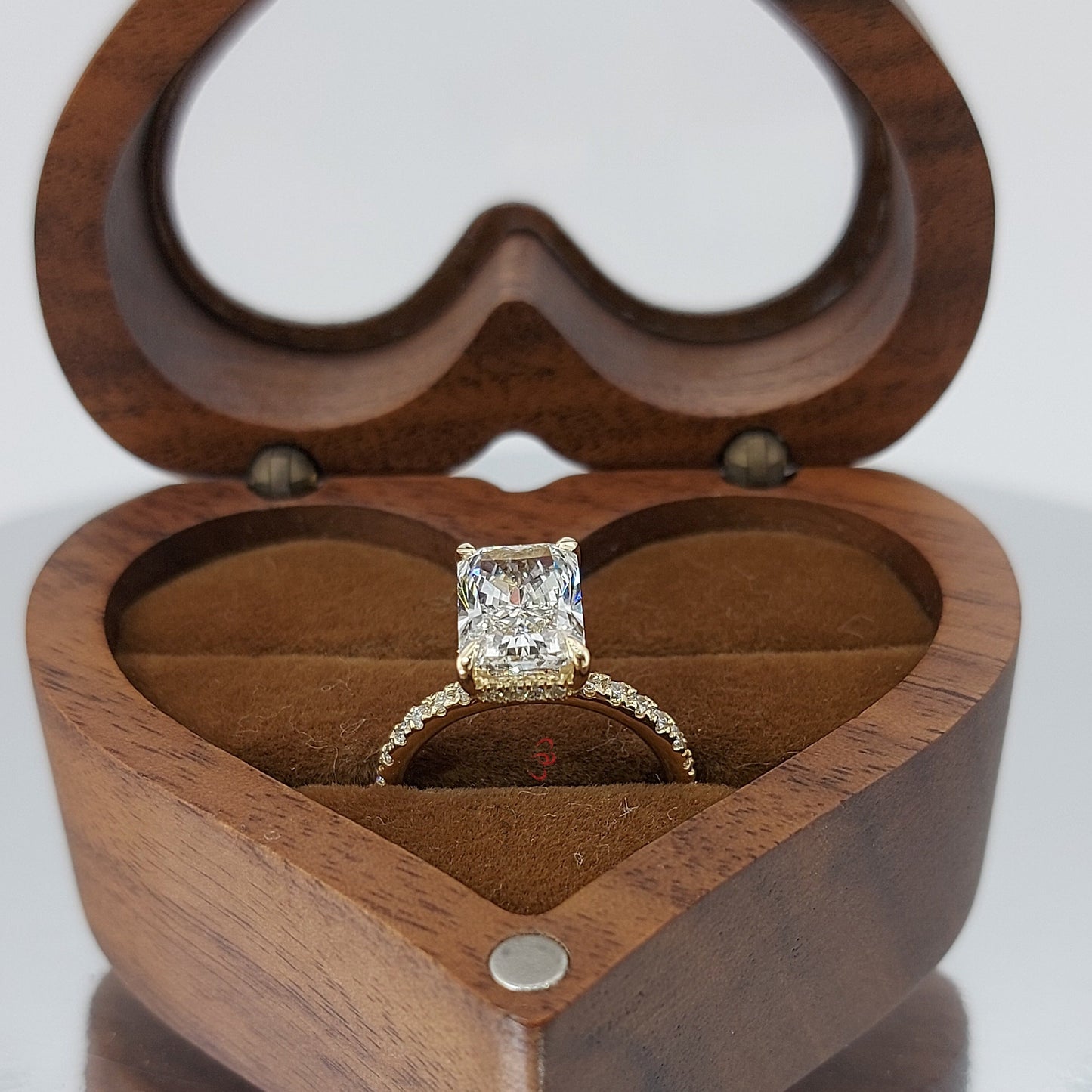 IGI Certified 2.5 Ct 14K White Gold Radiant cut Diamond Engagement Ring - Solitaire Lab Grown Radiant Diamond Ring, Large Diamond Ring Forever For Love