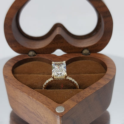 IGI Certified 2.5 Ct 14K White Gold Radiant cut Diamond Engagement Ring - Solitaire Lab Grown Radiant Diamond Ring, Large Diamond Ring Forever For Love