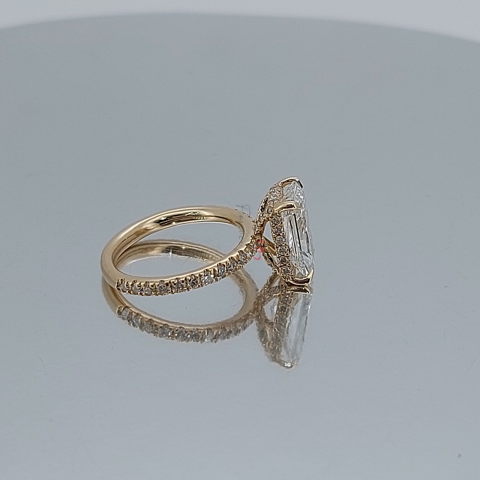 IGI Certified 2.5 Ct 14K White Gold Radiant cut Diamond Engagement Ring - Solitaire Lab Grown Radiant Diamond Ring, Large Diamond Ring Forever For Love