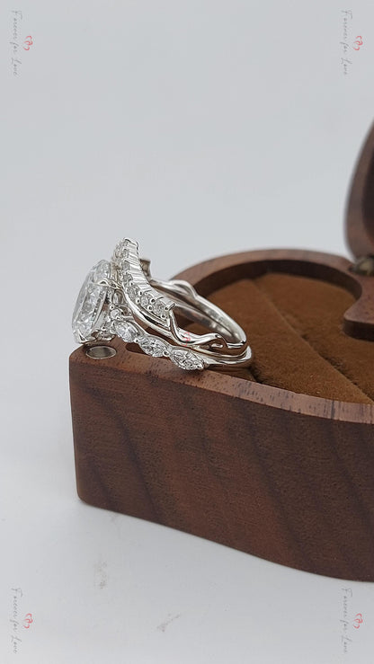 3 Ct Oval Lab Diamond Hidden Halo Engagement Ring
