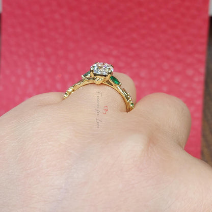 2 Ct IGI Certified Pear Lab Diamond Engagement Ring