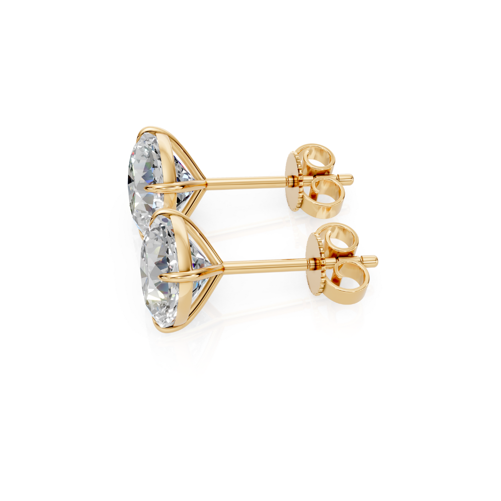 Square Cushion Cut Diamond Stud Earrings Forever For Love