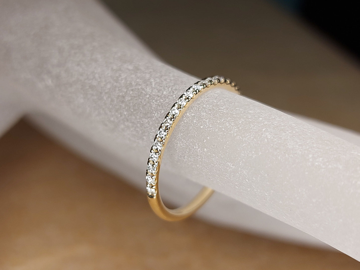 3 Ct Radiant Moissanite Eternity Band Radiant cut Moissanite Brilliant Cut engagement ring in 935 Argentium Silver — custom handcrafted by Forever For Love