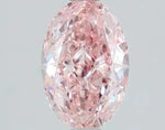 1.41ct Oval Lab Grown Diamond (Colour Fancy Vivid Pink, Clarity VVS2, IGI Certified) Forever For Love