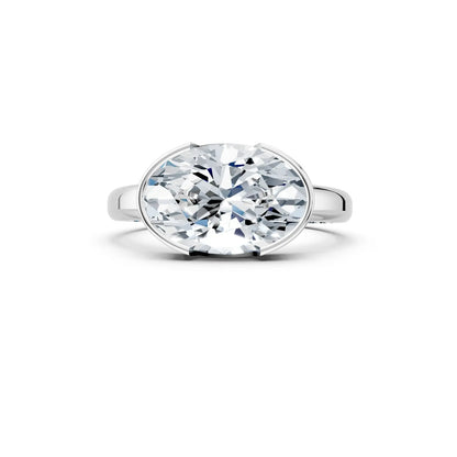 Hailey Bieber-Inspired Oval Diamond Engagement Ring Forever For Love