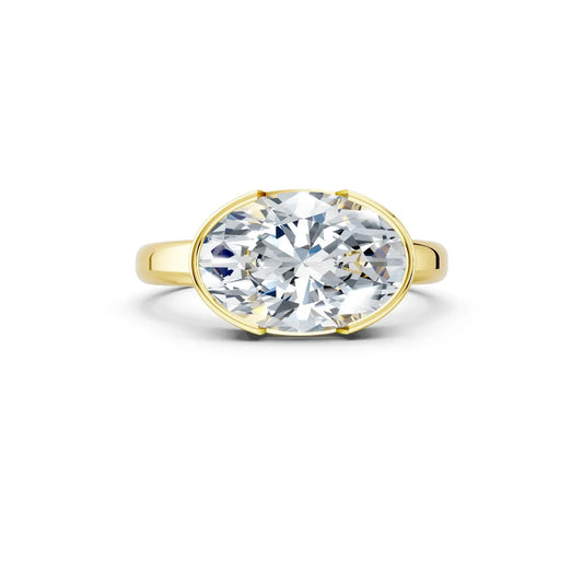 Hailey Bieber-Inspired Oval Diamond Engagement Ring Forever For Love
